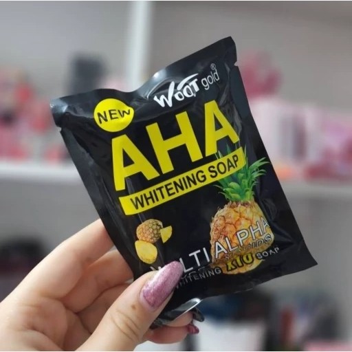 صابون AHA آناناس ووت گلد سفیدکننده قوی صورت و بدن و نقاط حساس بدن