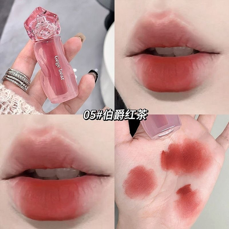 رژلب مخملی با پوکه جذاب Gege Bear رژلب مایع مات