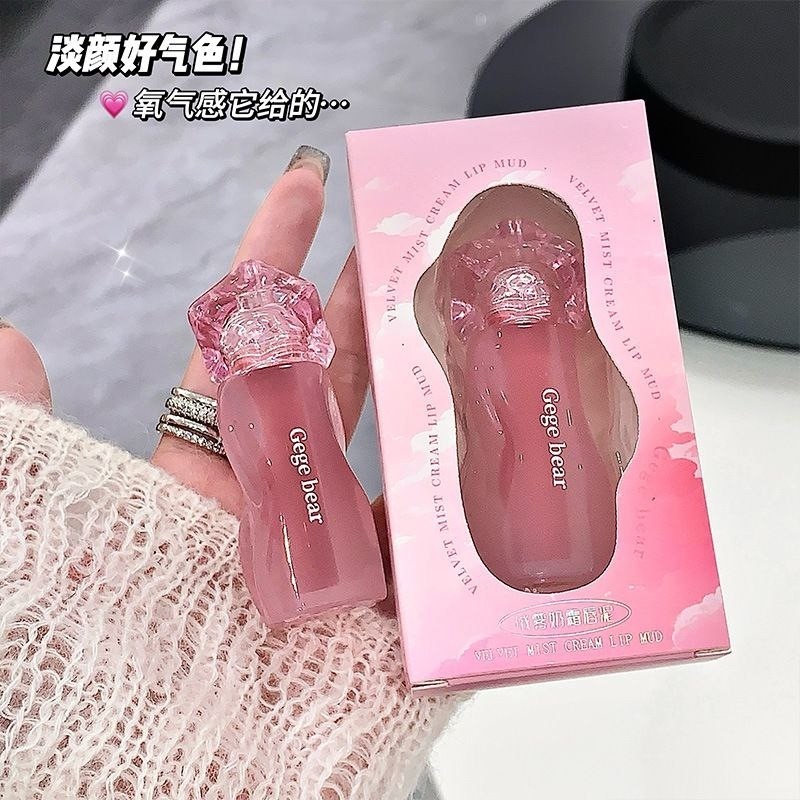 رژلب مخملی با پوکه جذاب Gege Bear رژلب مایع مات