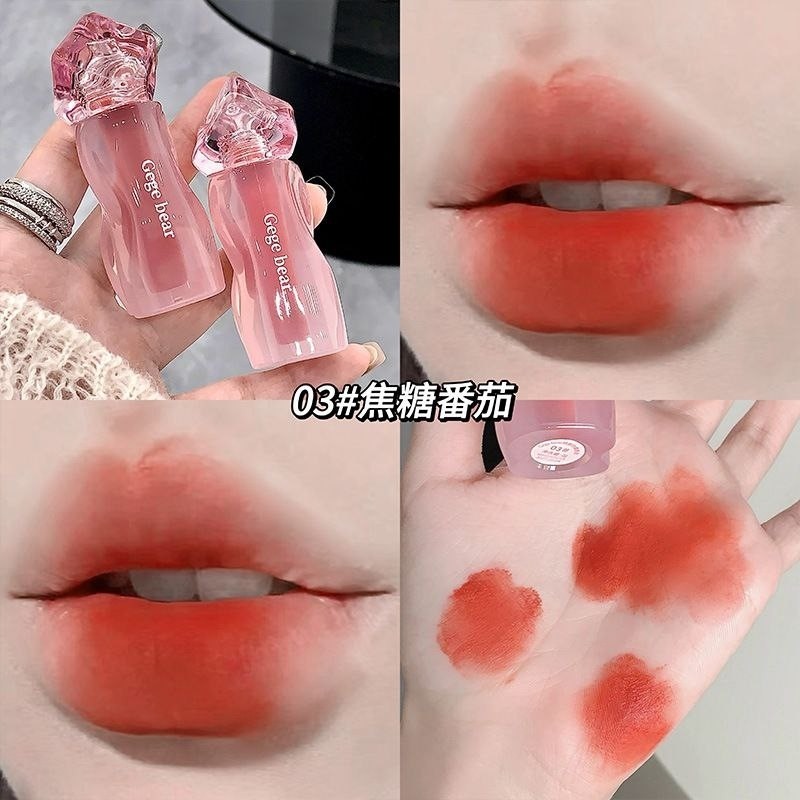 رژلب مخملی با پوکه جذاب Gege Bear رژلب مایع مات