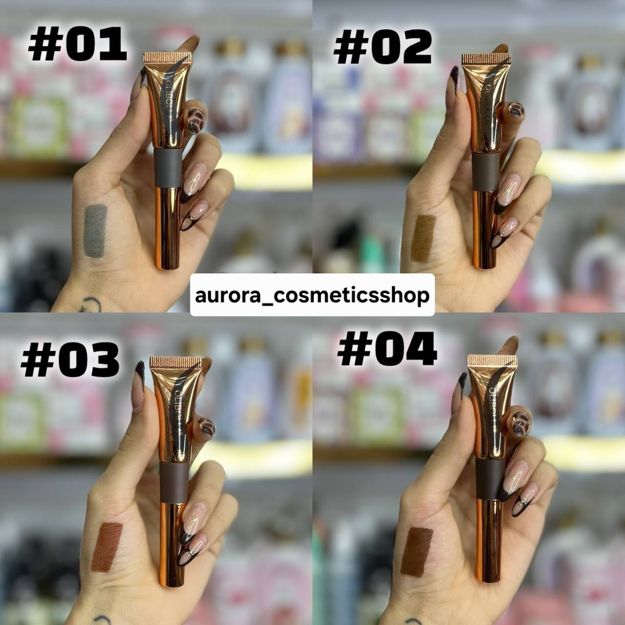 تینت ابرو پیل آف Olibolla پیلاف ابرو تتو ابرو