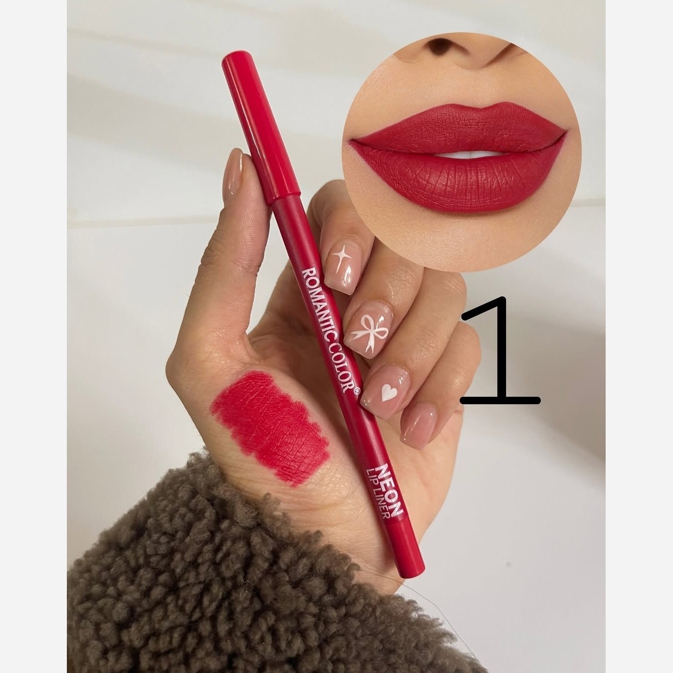 خط لب و رژلب شمعی Romantic color رژلب جامد