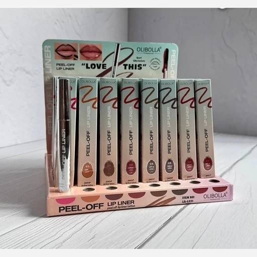 رژلب پیل آف برند olibolla رژلب استخری رژلب پیلاف اولیبولا