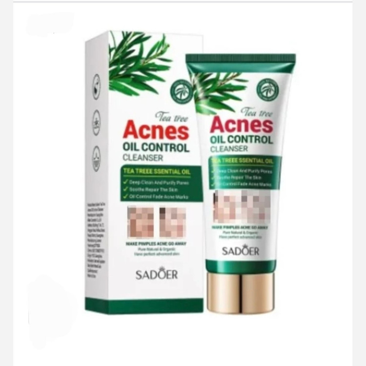 فوم شستشوی چای سبز سادور فوم شستشوی ضد جوش SADOER حجم 100g