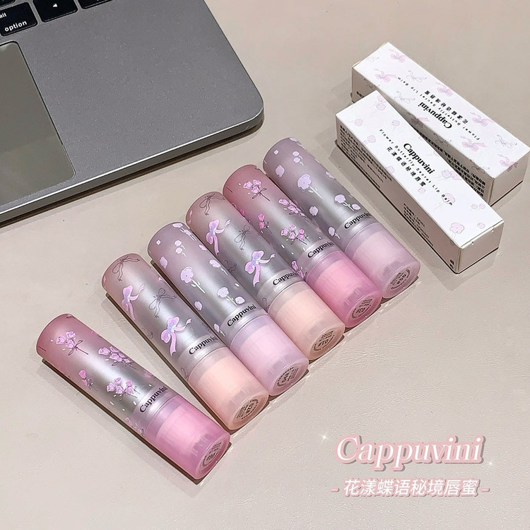رژلب خیس استیکی پاپیونی برند cappuvini