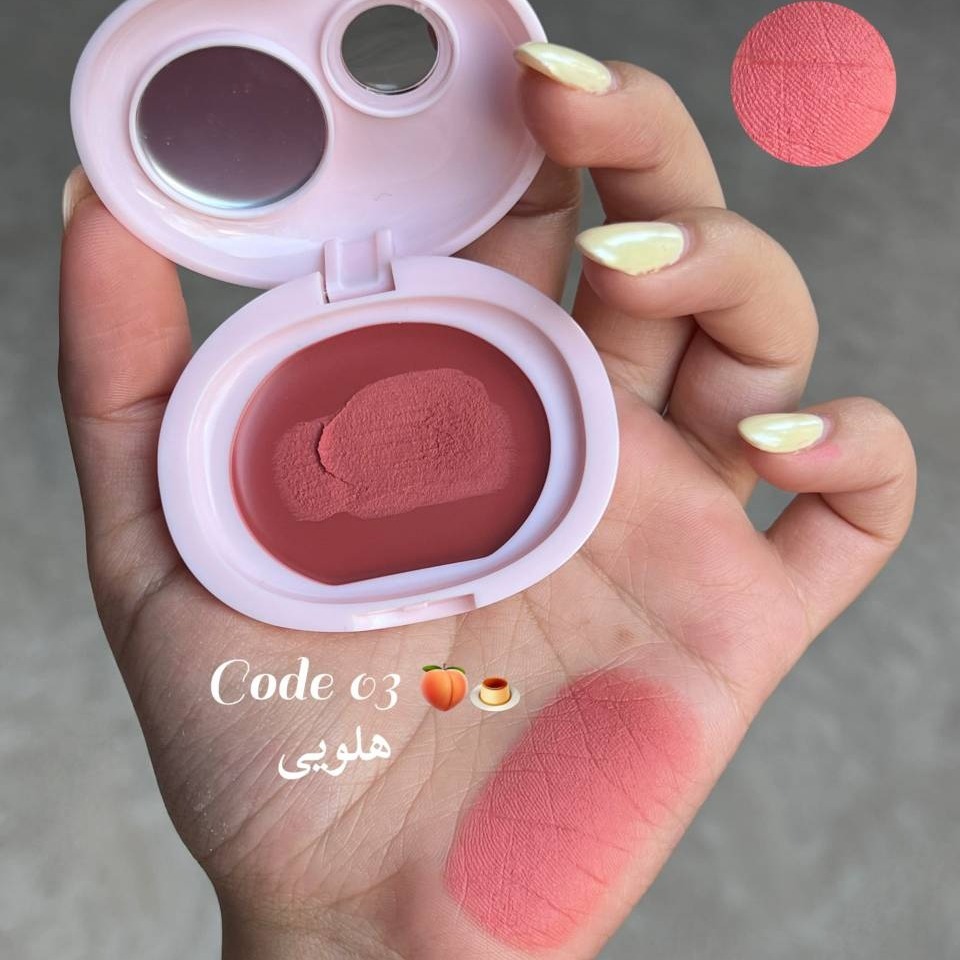 رژ لب و رژگونه دوکاره (موس لب و گونه) اولیبلا موس لب و گونه خمیری