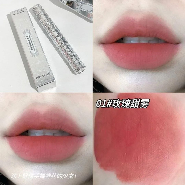 رژلب مات مخملی سلطنتی art value رژلب مخملی کره ای پینترستی