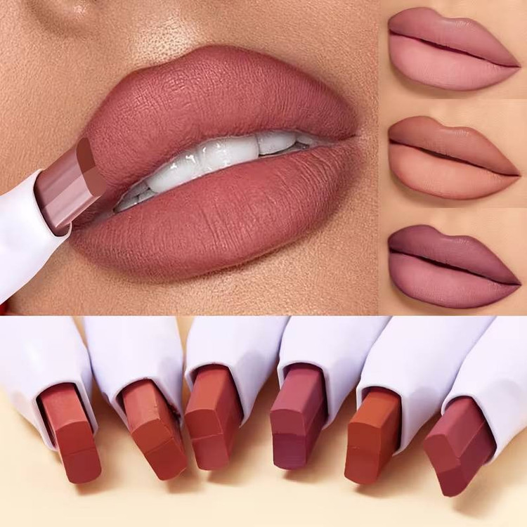 رژلب پیچی دورنگ جامد استیکی دراگون رانه Dragone Ranee مدل Bicolor Lazy رژلب دو رنگ پیچی دراگون