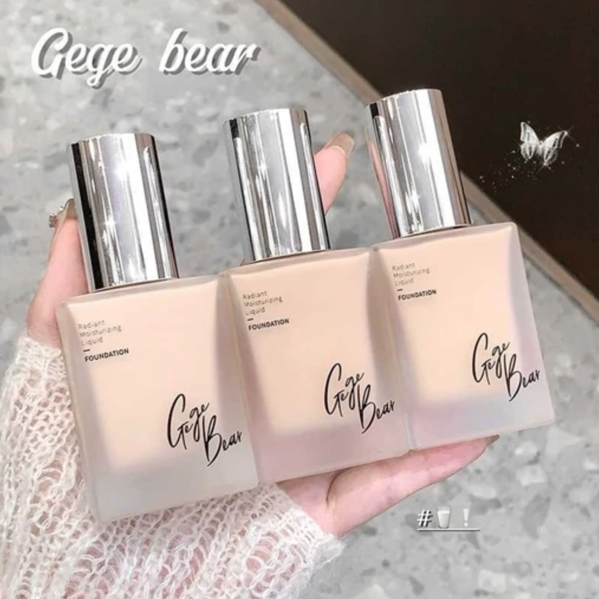 کرم پودر gege bear کرم پودر دارای آبرسان بافت نرم و لطیف کرمپودر Gege Bear