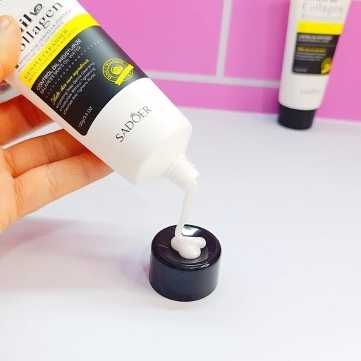 فوم شستشوی حلزون و کلاژن سادور SADOER Snail Collagen Gentle Cleanser فوم حلزون سادور