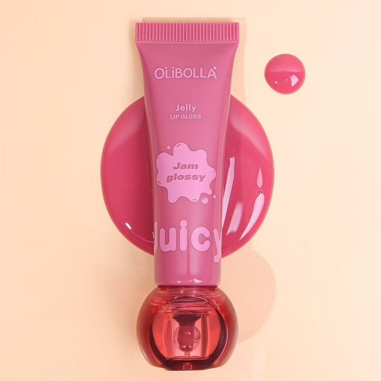 لیپ گلاس تیک تاکی Olibolla لیپ گلاس شیشه ای رژلب خیس کره ای