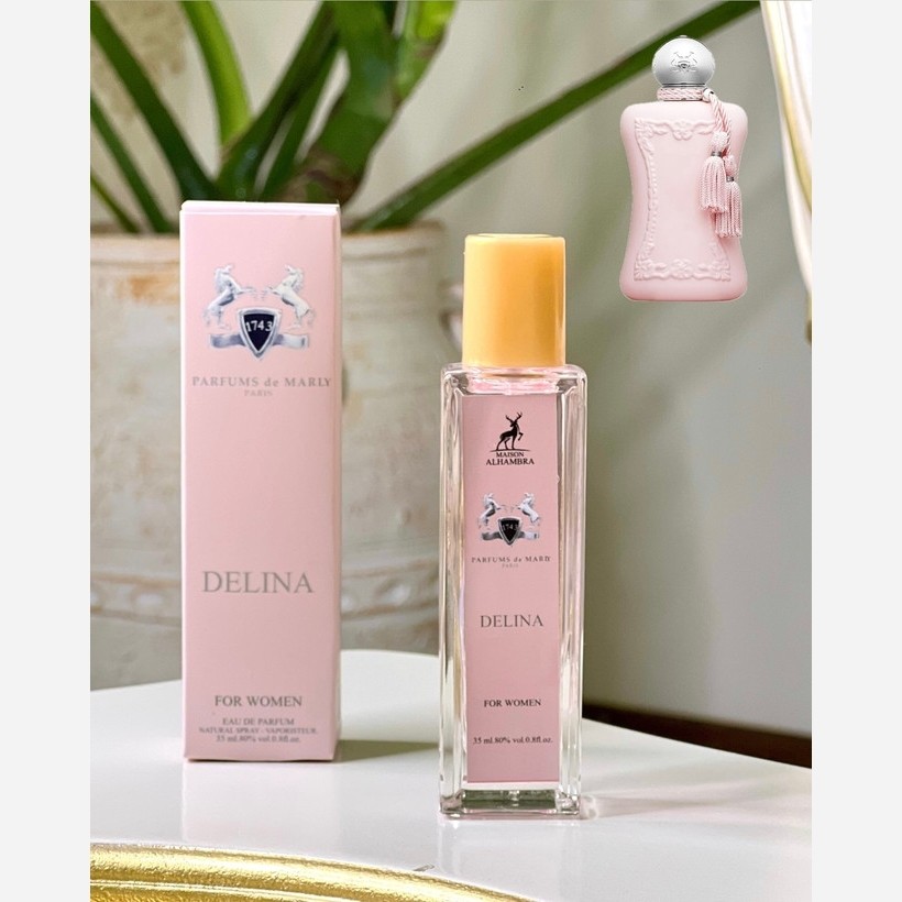 عطر مارلی دلینا 35 میل عطر DELINA شرکت الحمبرا