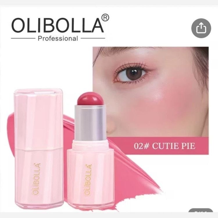 رژگونه کره ای دوپ شیگلم برند OLIBOLLA رژگونه استیکی اولیبولا رژگونه کره ای اولیبولا