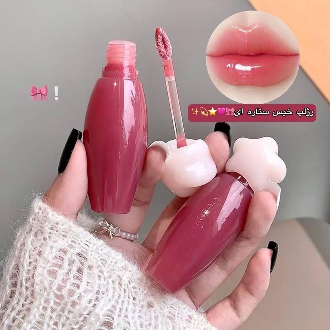 لیپ گلاس تینتی ستاره ای Olibolla رژلب خیس کره ای با ماندگاری بالا رژلب تینتی اولیبولا ماندگاری 24 ساعته ضد آب