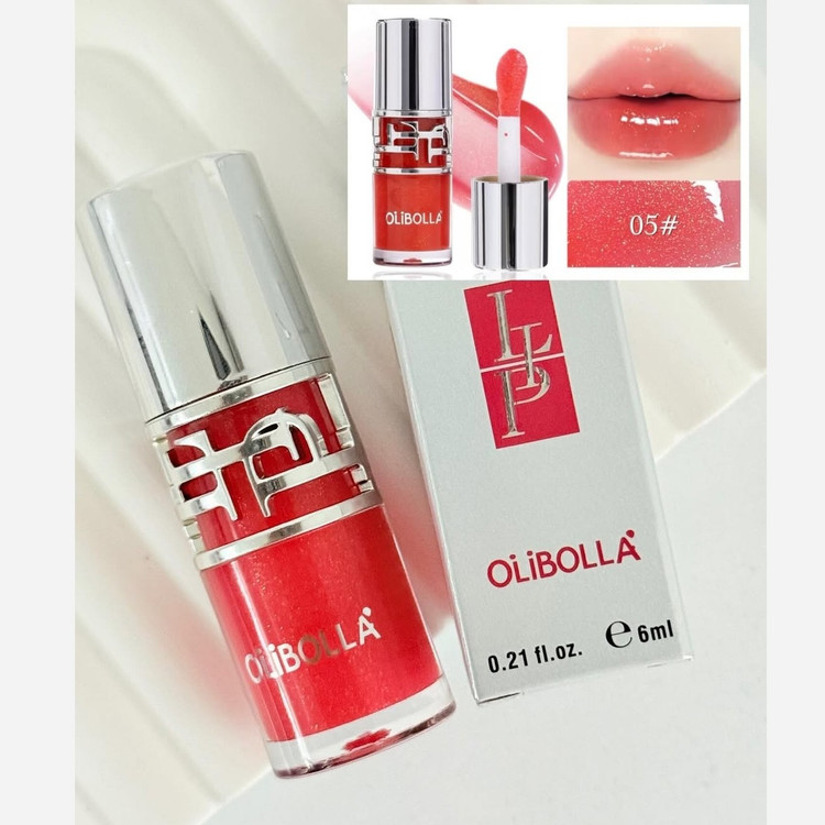 لیپ گلاس دوپ YSL برند Olibolla لیپگلاس شاین دار دوپ Ysl