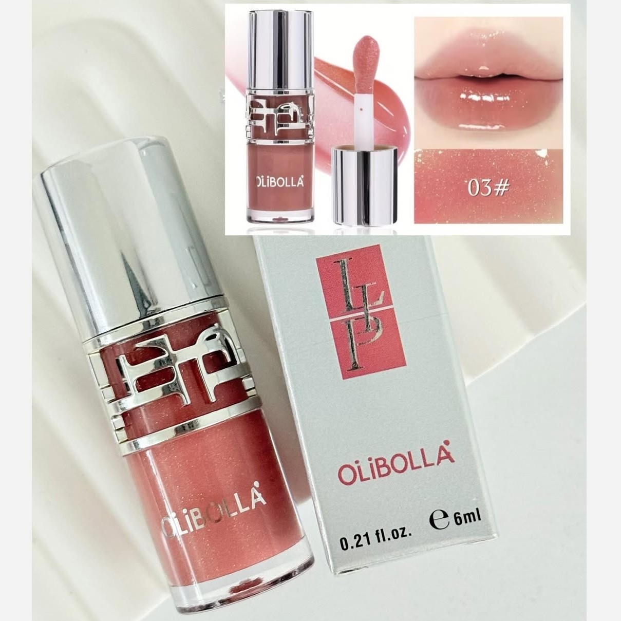 لیپ گلاس دوپ YSL برند Olibolla لیپگلاس شاین دار دوپ Ysl