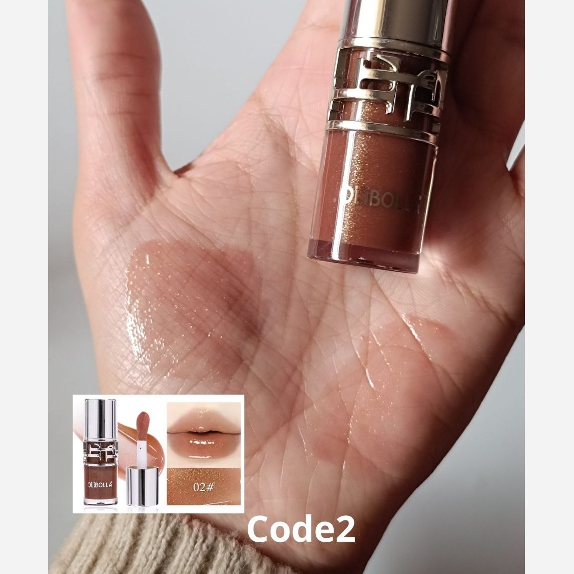 لیپ گلاس دوپ YSL برند Olibolla لیپگلاس شاین دار دوپ Ysl