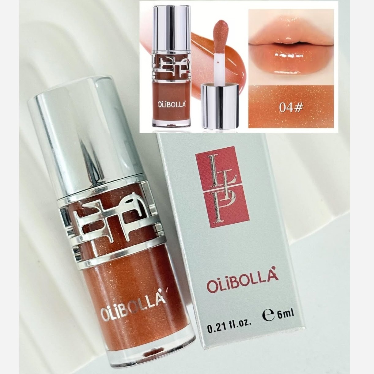 لیپ گلاس دوپ YSL برند Olibolla لیپگلاس شاین دار دوپ Ysl